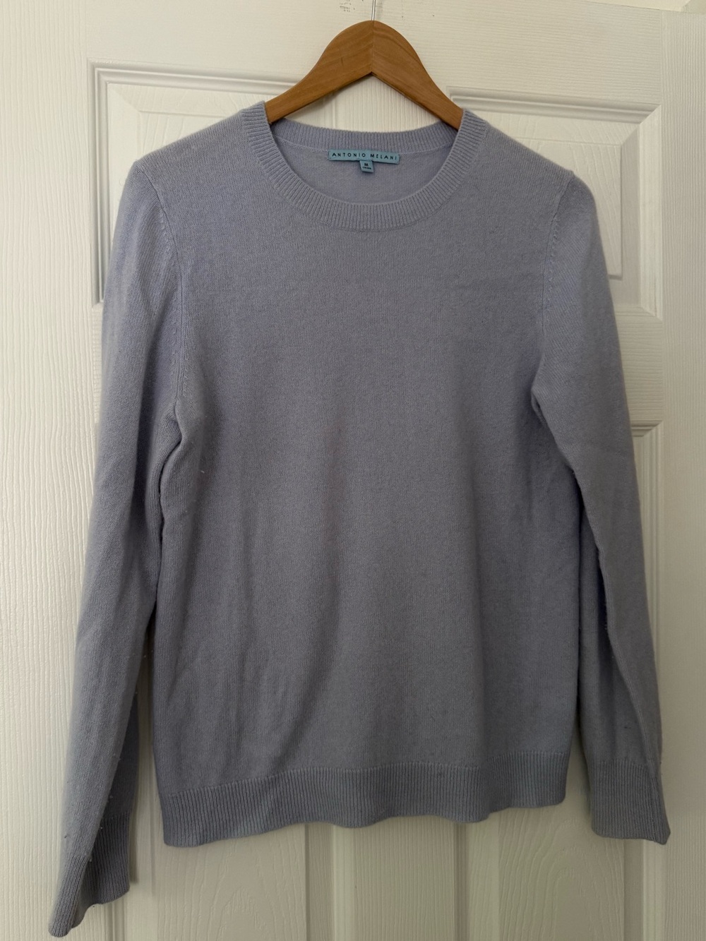 ANTONIO MELANI Pale Blue Crewneck Sweater